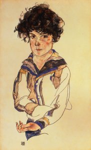 Jonge Jongen, 1918 door Egon Schiele